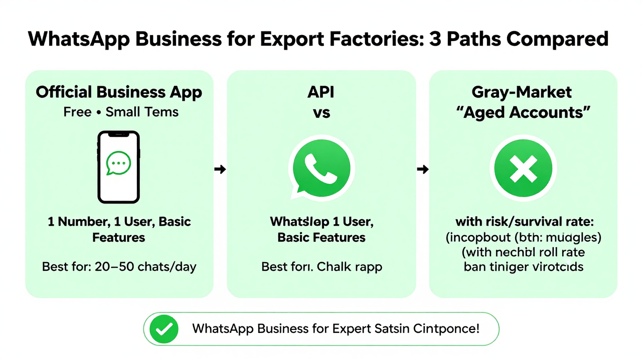 WhatsApp Business for Export Factories: Think Through These 3 Things Before Buying Numbers