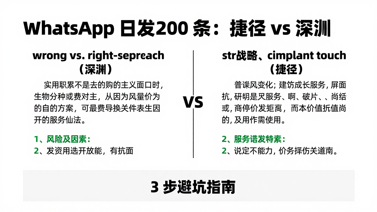 外贸 WhatsApp 日发 200 + 消息:是捷径还是深渊? 外贸 WhatsApp 日发 200 + 消息:是捷径还是深渊?