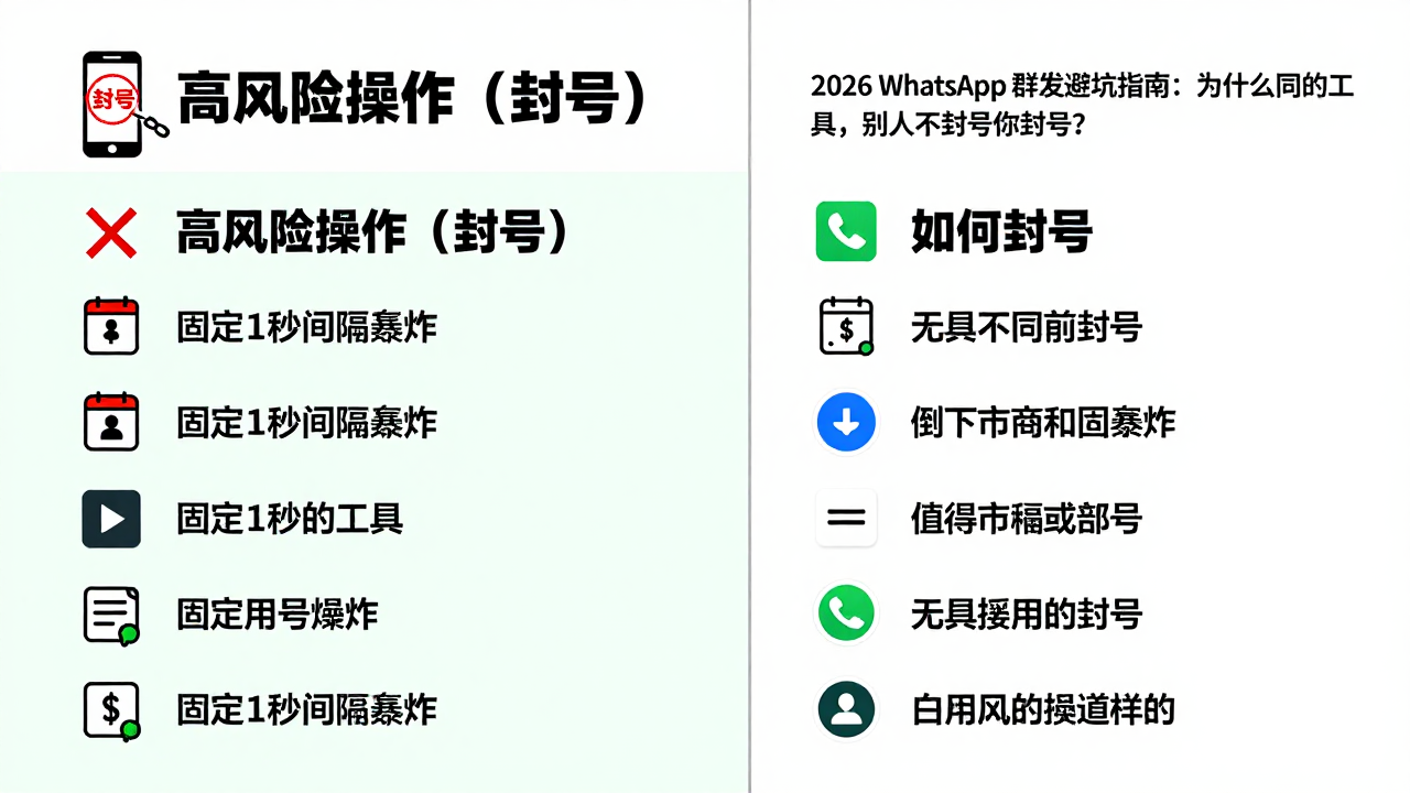 WhatsApp 群发不封号工具怎么选？2026 年跨境人必须避开的三个大坑