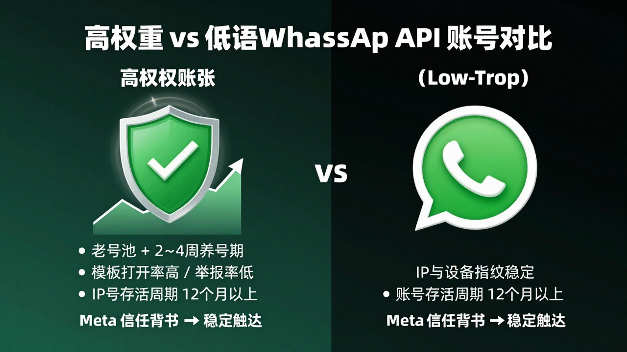 高权重 WhatsApp 企业 API 接口:跨境圈没人明说但都在抢的“信任状” 高权重 WhatsApp 企业 API 接口:跨境圈没人明说但都在抢的“信任状”