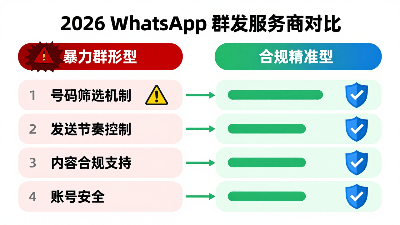 WhatsApp 精准群发不触发风控:2026 年跨境从业者必须掌握的生存法则 WhatsApp 精准群发不触发风控:2026 年跨境从业者必须掌握的生存法则