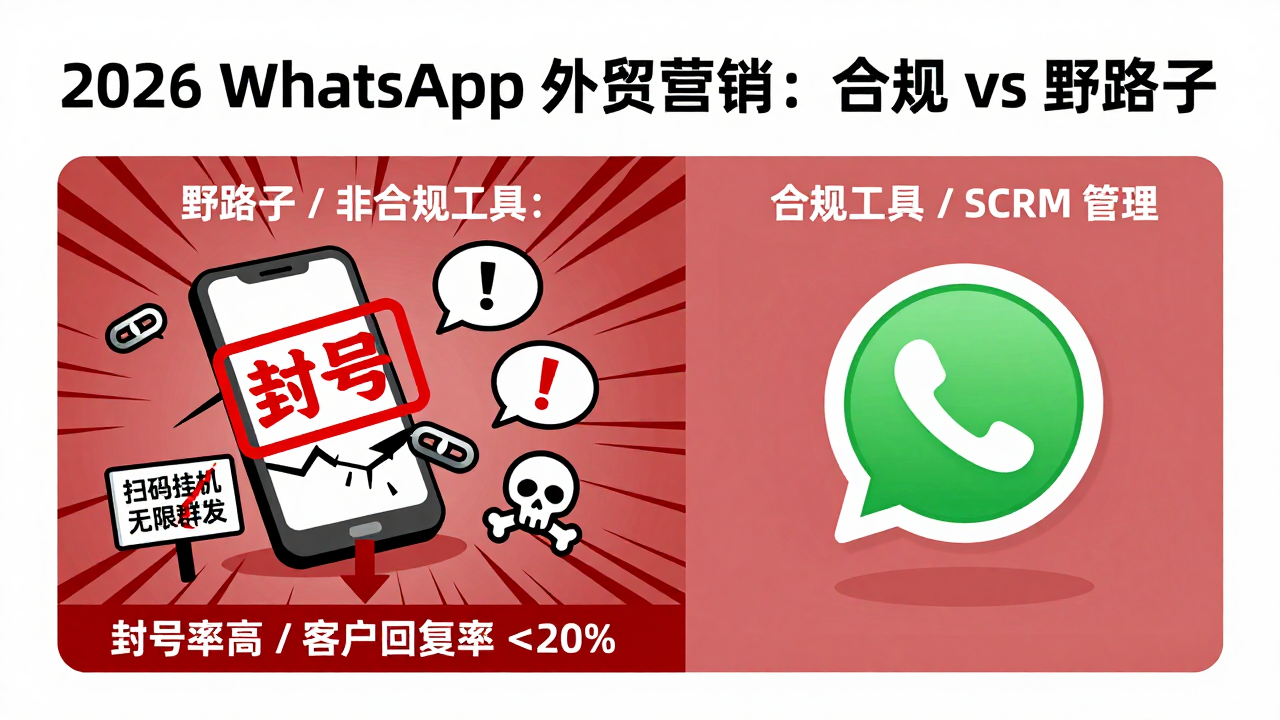 WhatsApp 合规外贸营销工具：2026年，你的客户开发还停留在“群发撞运气”吗？