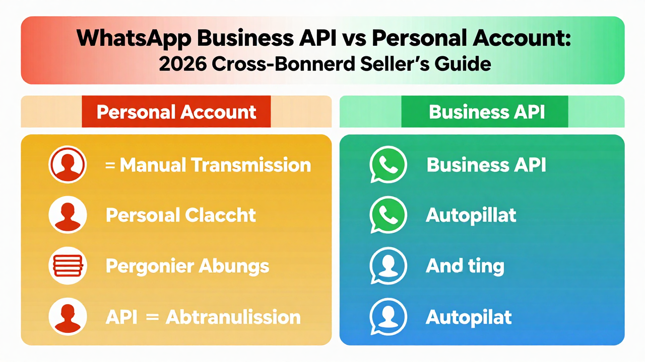 WhatsApp Business API vs Personal Account: The 2026 Cross-Border Seller's Guide to Avoiding Costly Mistakes WhatsApp Business API vs Personal Account: The 2026 Cross-Border Seller's Guide to Avoiding Costly Mistakes