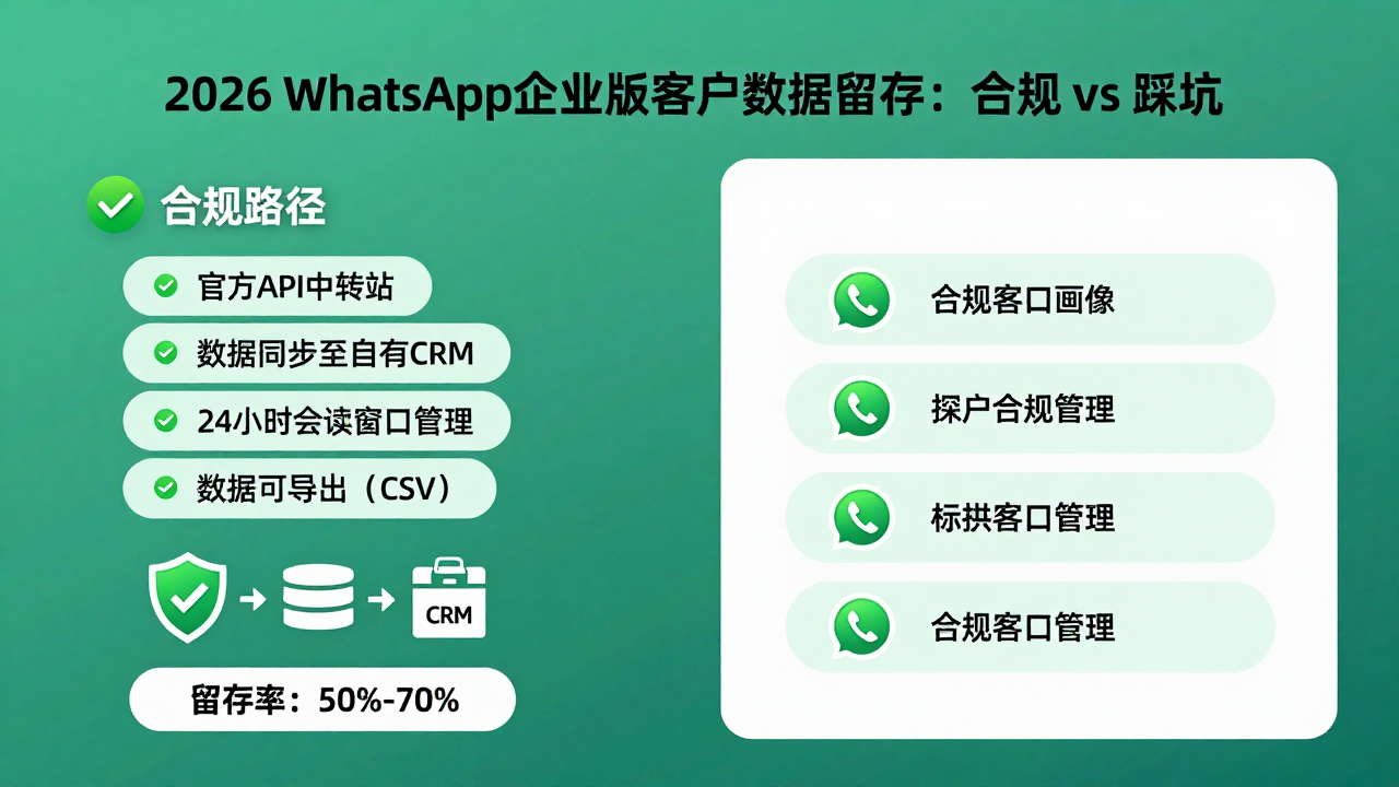 2026 年，跨境生意人为什么都在追问“带客户数据留存的 WhatsApp 企业版”？