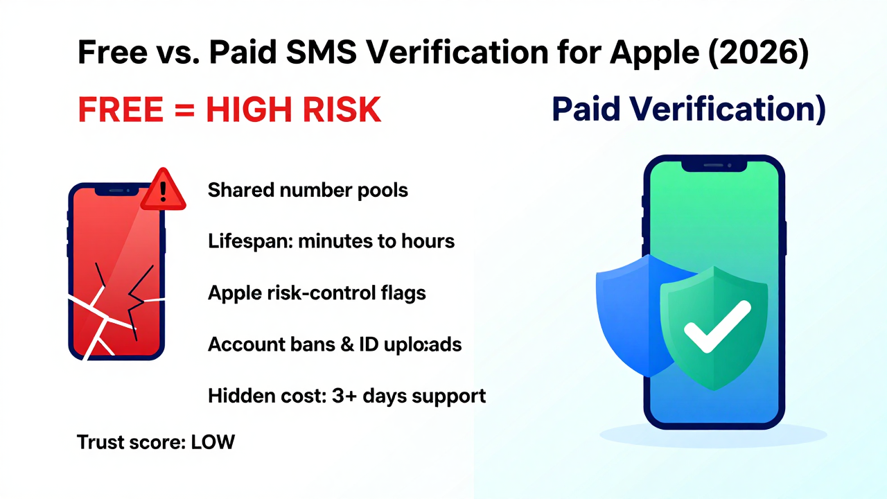 Free SMS Verification for Apple in 2026: A Cross-Border Business Guide to Avoiding the Pitfalls Free SMS Verification for Apple in 2026: A Cross-Border Business Guide to Avoiding the Pitfalls