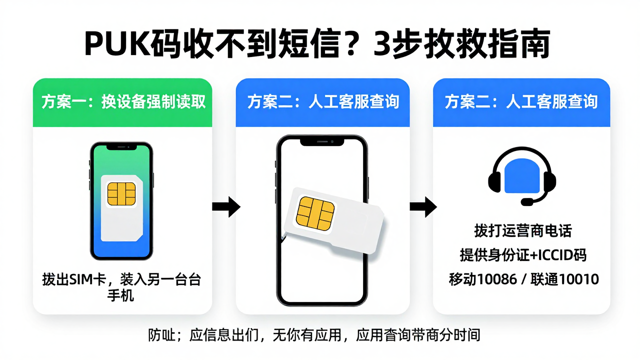 puk码手机接不到短信怎么办？跨境人必看的自救指南