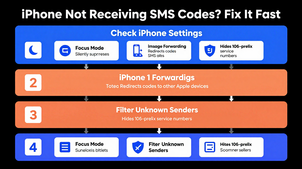 iPhone Not Receiving SMS Verification Codes? A Cross-Border Seller's Troubleshooting Guide iPhone Not Receiving SMS Verification Codes? A Cross-Border Seller's Troubleshooting Guide