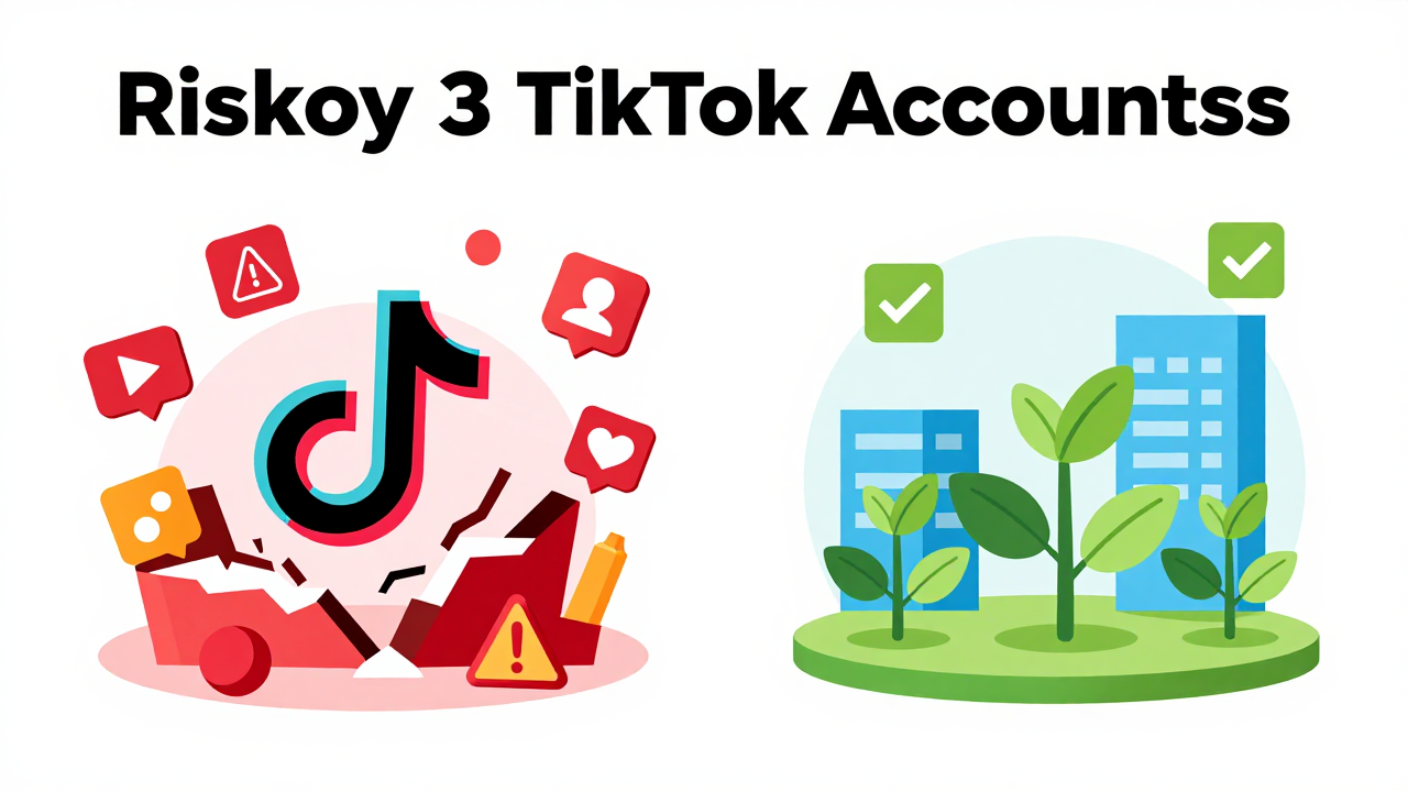 批量采购TikTok账号的三大风险与规避方法 批量采购TikTok账号的三大风险与规避方法